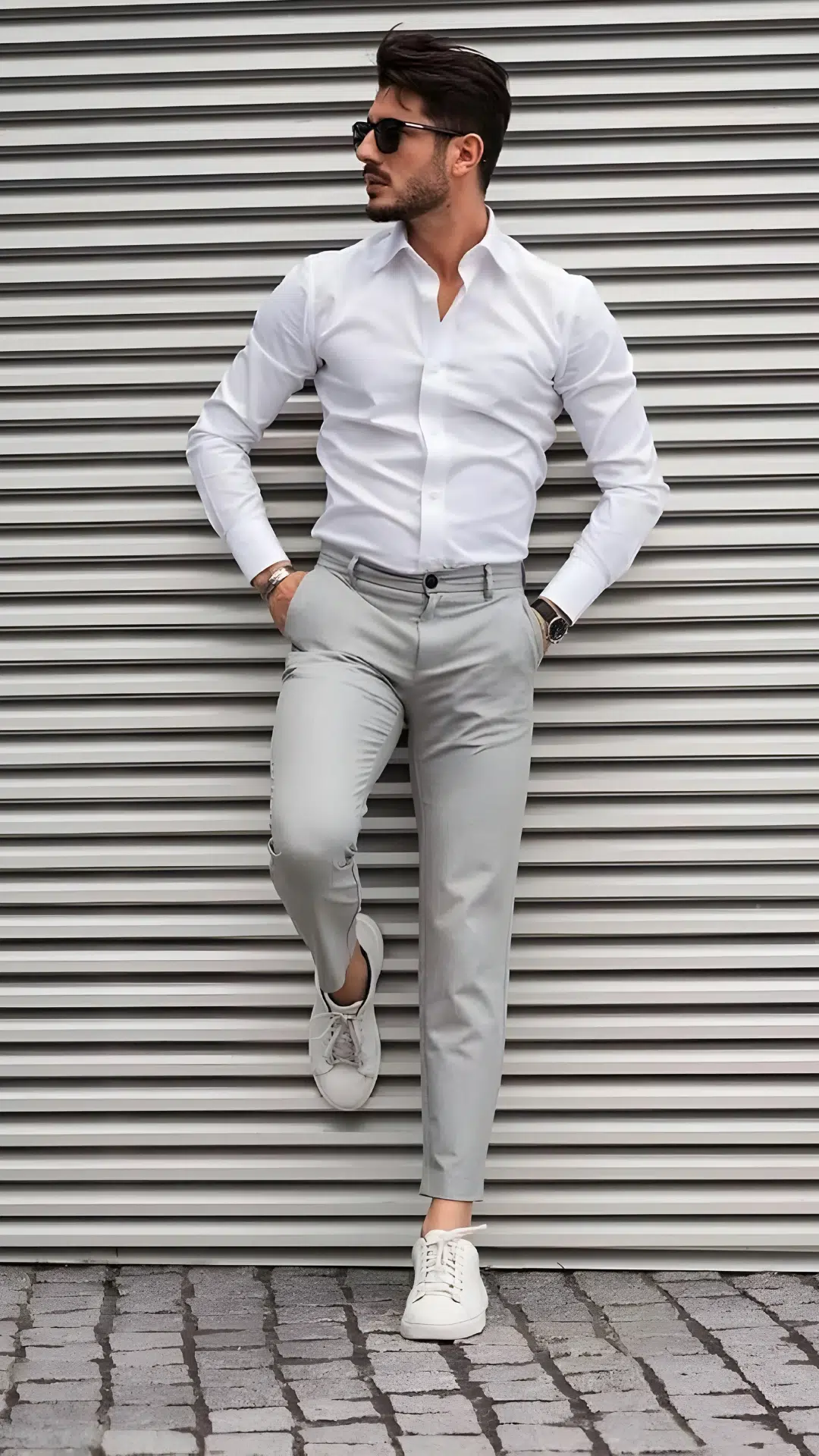 White Outfit Idea for Men