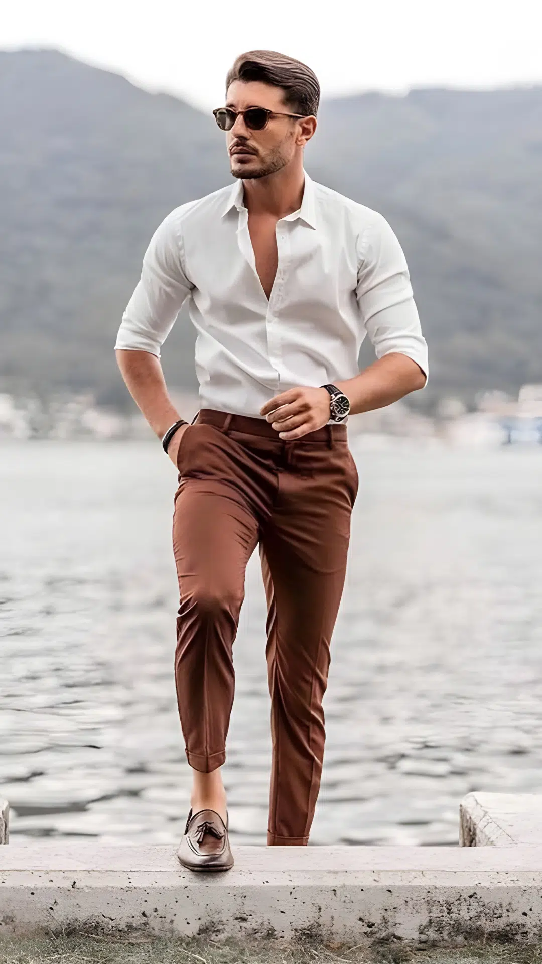 White Outfit Idea for Men