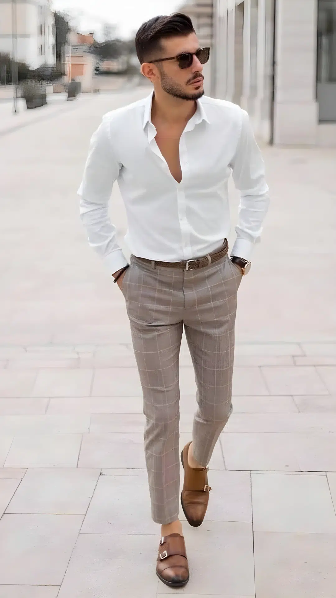 White Outfit Idea for Men