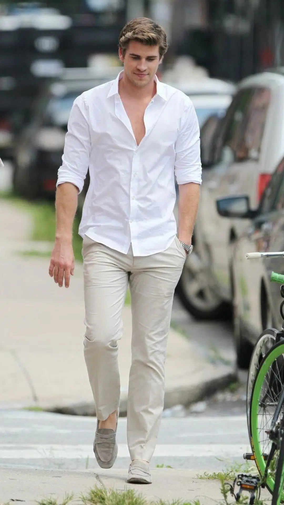 White Outfit Idea for Men