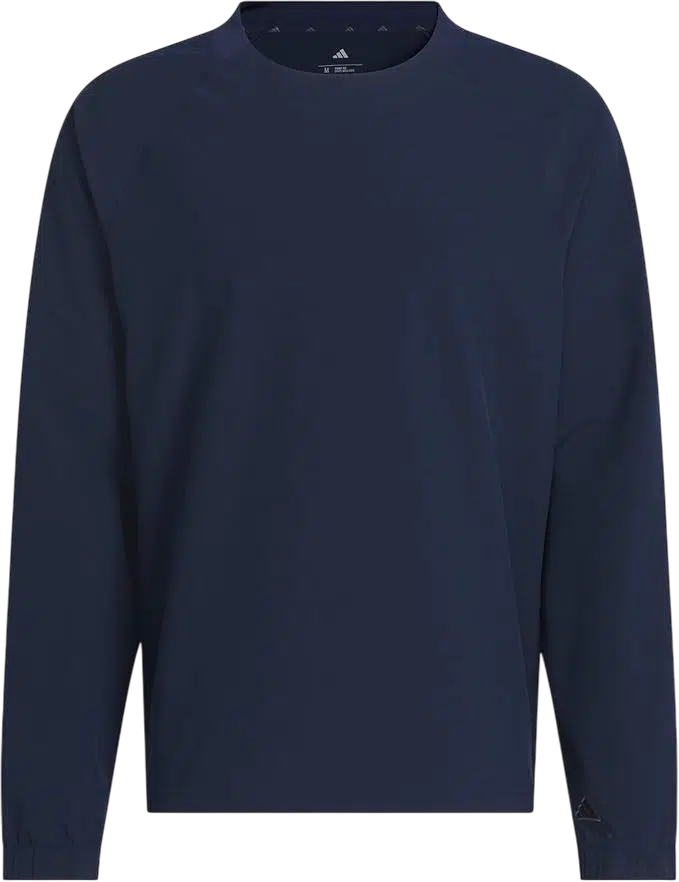 Men's Y2k Outfit Idea #11 - (Navy Quarter-Zip Sweatshirt + Light Blue Straight-Leg Jeans + White Chunky Sneakers + White Socks + Black Beanie)