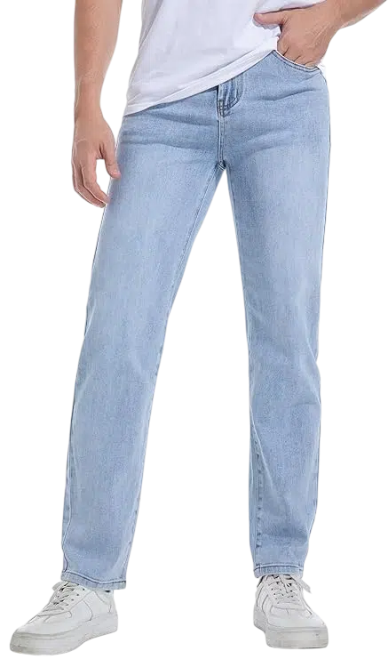 Men's Y2k Outfit Idea #11 - (Navy Quarter-Zip Sweatshirt + Light Blue Straight-Leg Jeans + White Chunky Sneakers + White Socks + Black Beanie)