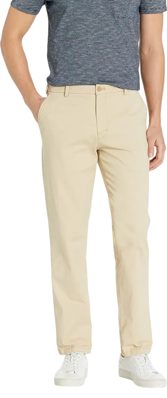 Men's Fall Outfit Idea #19 - (Dark Green Overcoat + Light Gray Turtleneck Sweater + Beige Chino Pants + Brown Leather Lace-Up Boots)