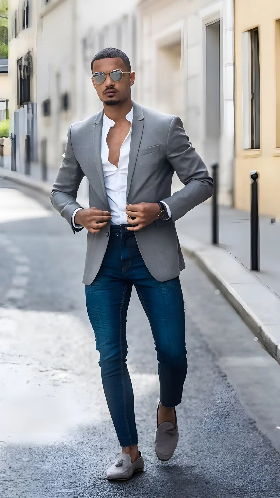 Men's Gray Outfit Idea