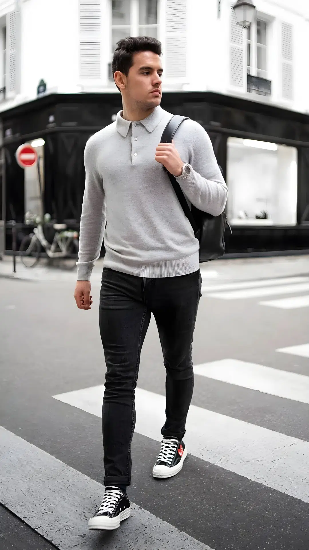 Men's Gray Outfit Idea