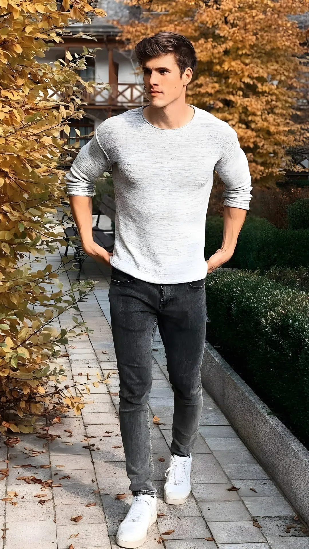 Men's Gray Outfit Idea