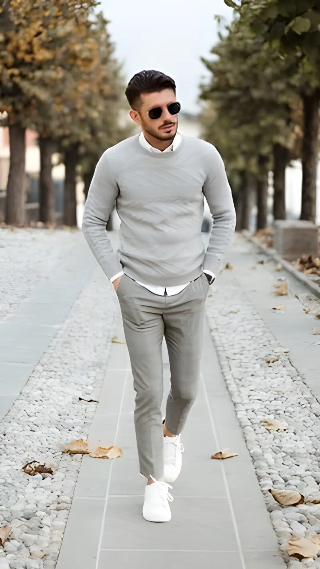 Men's Gray Outfit Idea